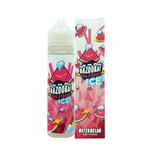 Watermelon Ice Sour Straws by Bazooka Sour Straws 60ml