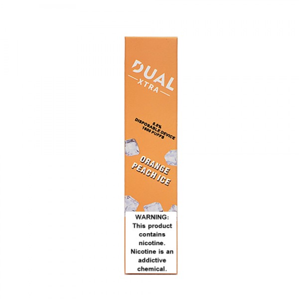 Orange Peach Ice Disposable Pod (1600 Puffs) by Dual Xtra