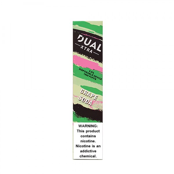 Grape Soda Disposable Pod (1600 Puffs) by Dual Xtra