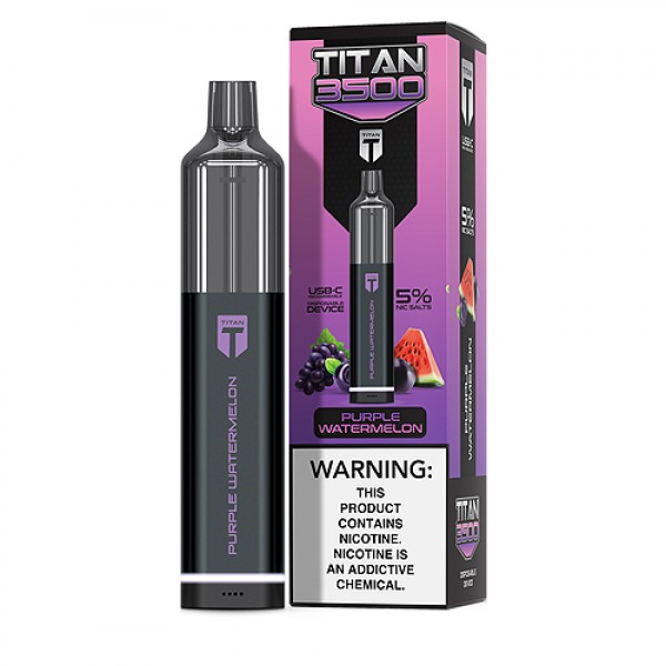 Purple Watermelon Disposable Pod (3500 Puffs) by Titan 3500