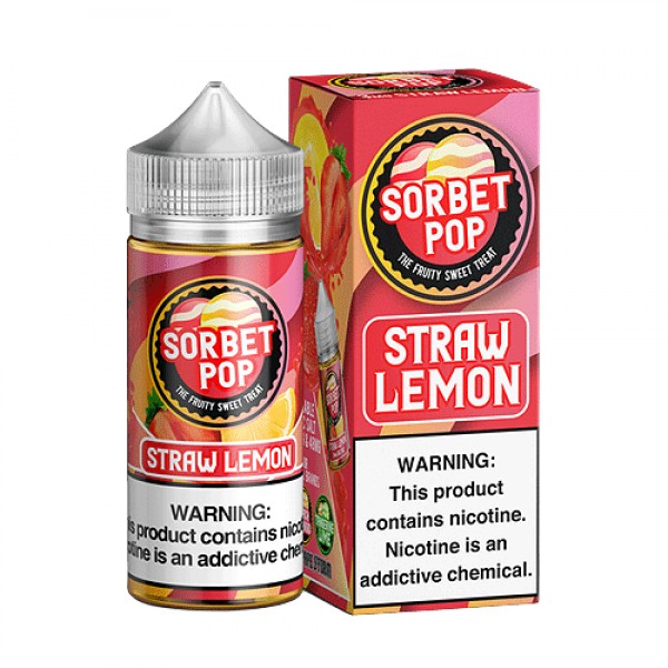 Straw Lemon by Sorbet Pop 100ml