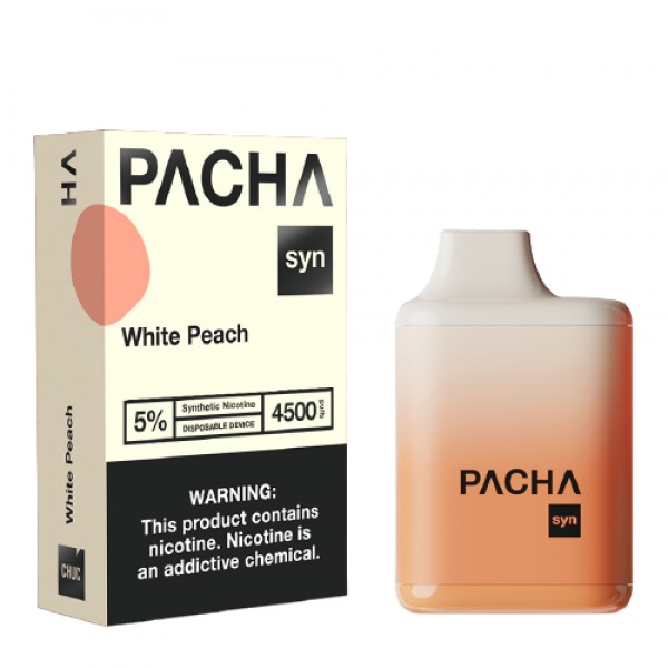 White Peach Disposable Pod (4500 Puffs) by Pachamama Syn