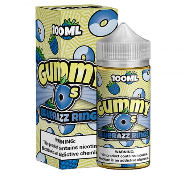 Bluerazz Rings by Gummy O's 100ml