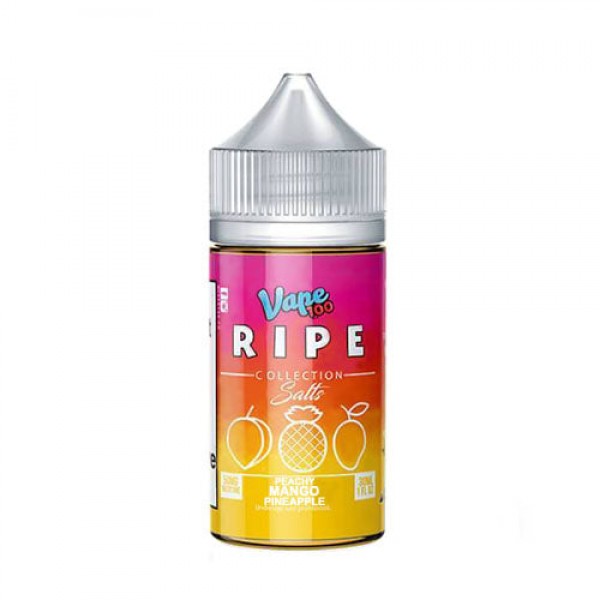 Peachy Mango Pineapple by Vape 100 Ripe Collection Salts 30ml