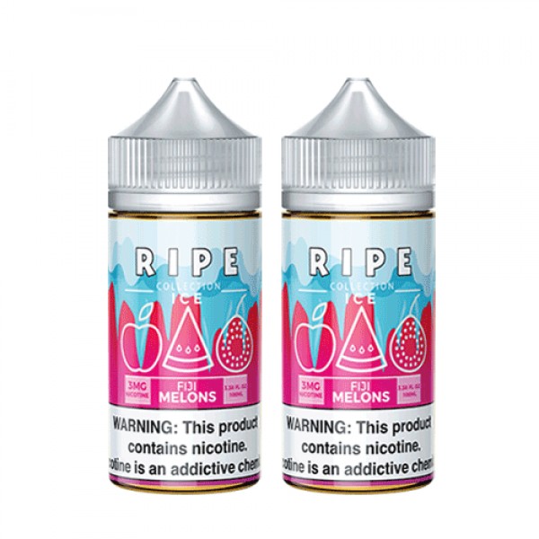 2PACK BUNDLE Fiji Melons On Ice by Vape 100 Ripe Collection 200ml (2x100ml)