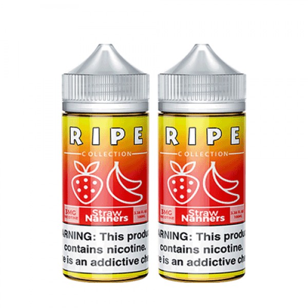 2PACK BUNDLE Straw Nanners by Vape 100 Ripe Collection 200ml (2x100ml)