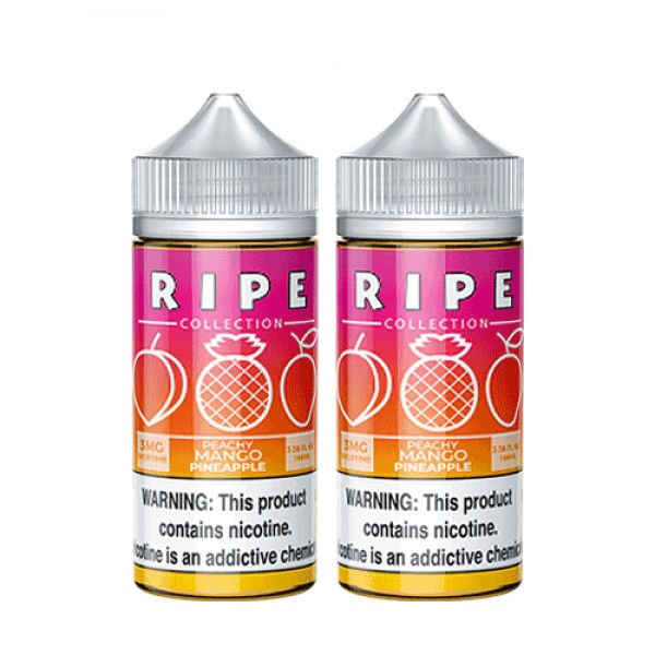 2PACK BUNDLE Peachy Mango Pineapple by Vape 100 Ripe Collection 200ml (2x100ml)