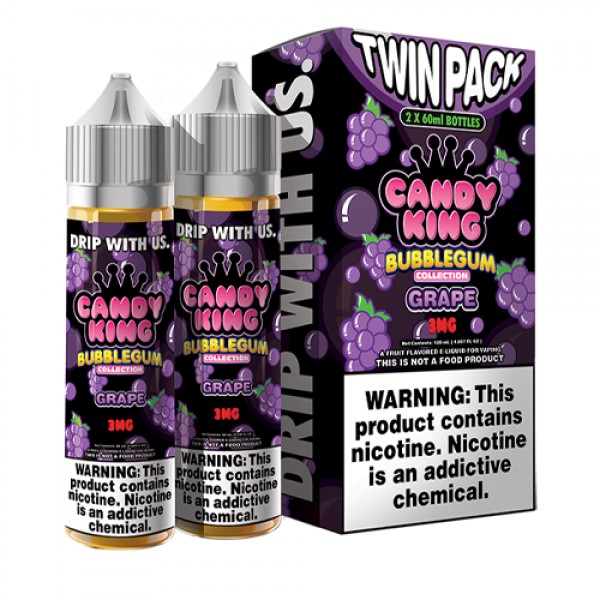 Grape by Candy King Bubblegum Collection 120ml (2x60ml)