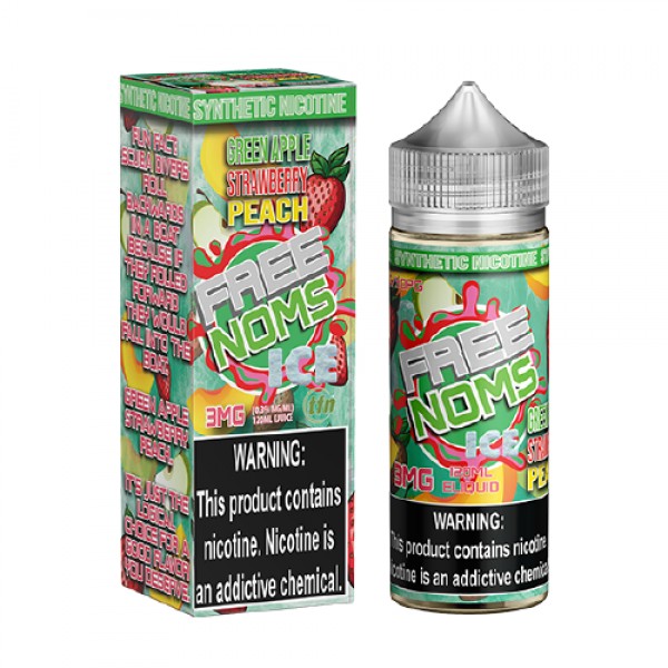 Green Apple Strawberry Peach ICE by Free Noms 120ml