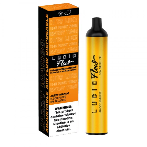 Jazzy Mango Disposable Vape (5000 Puffs) by Lucid Flow